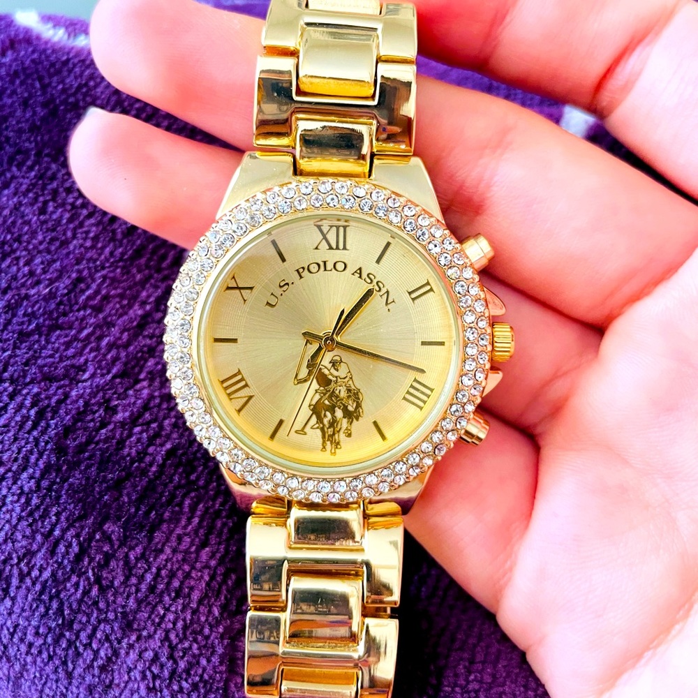 U.S. POLO ASSN. Gold watch